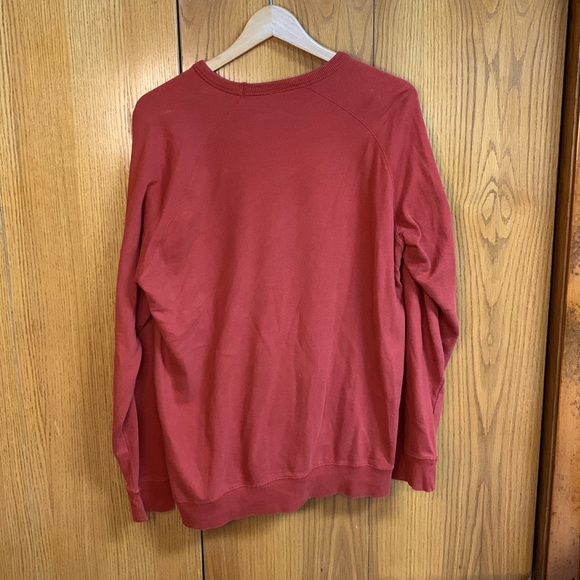 Support Your Local Farmers Red Crewneck Sweatshirt - Picture 3 of 5